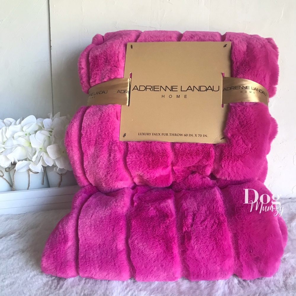 Adrienne Landau Home Super Plush Luxury Textured Throw Blanket
